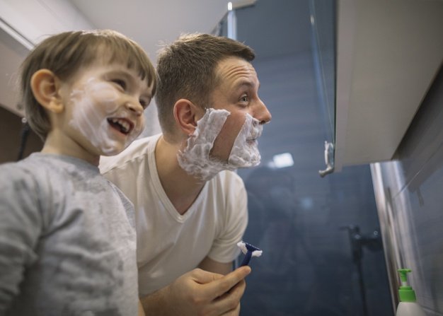 When I Grow Up, I will Shave Like Daddy